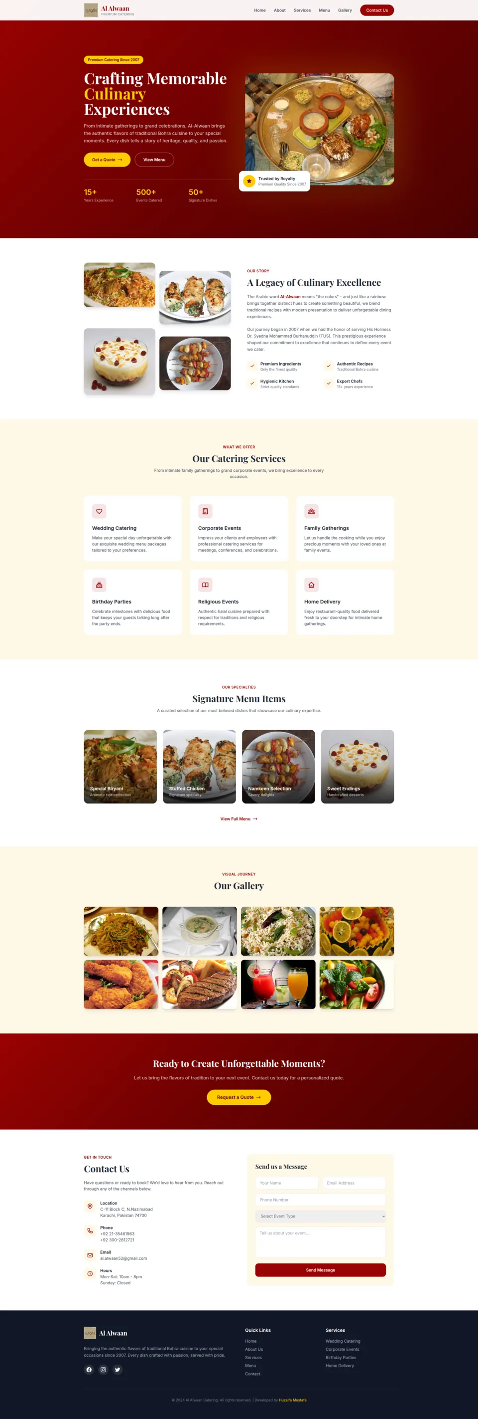 Al-Alwaan Catering site